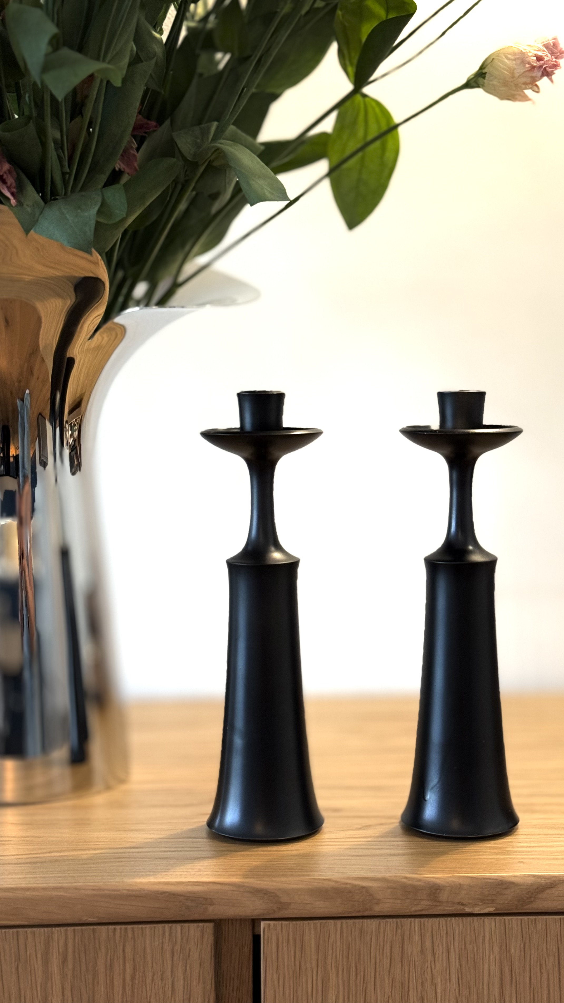 Mid century Danish decor - Dansk Candle Holders