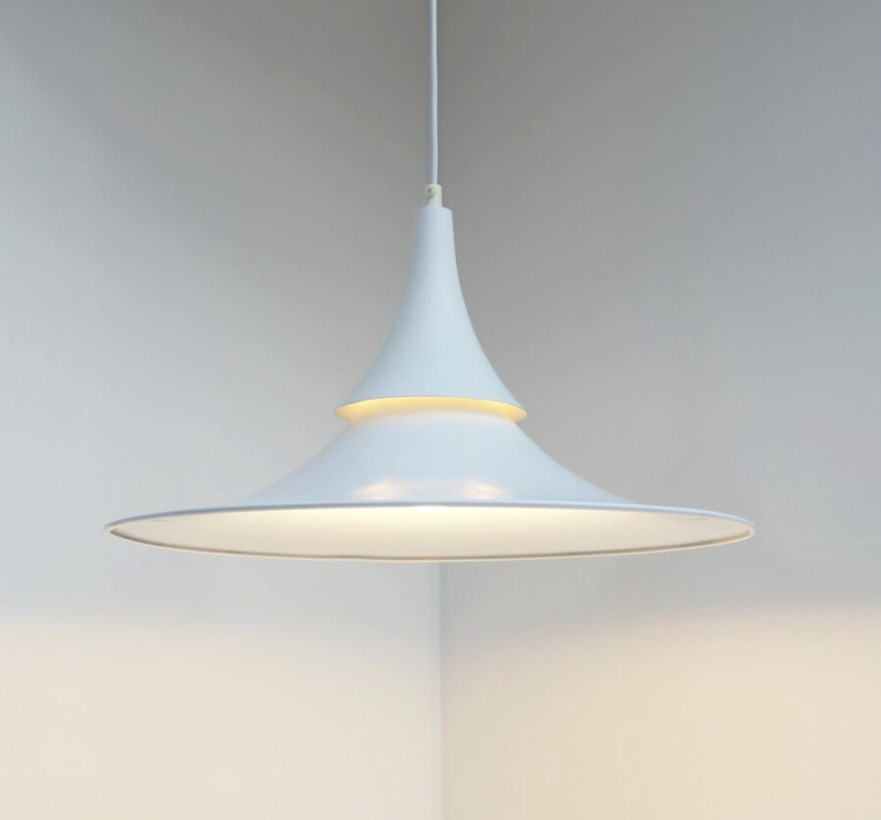 Mid century Danish lighting - Hamalux trumpet pendant lamp, Denmark, 1970s