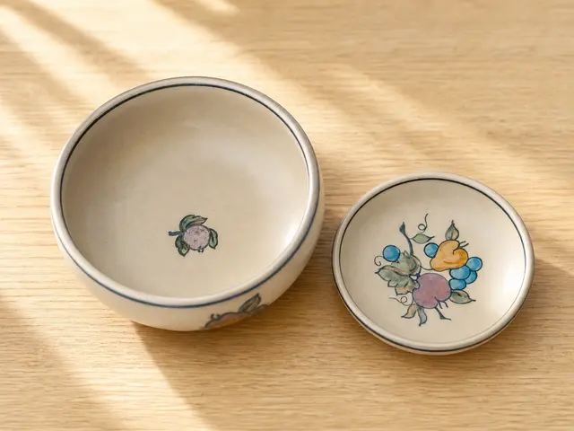 וינטג׳ ורטרו בדנמרק — קערות אבן של ל. יורט. Kitchenware, יד שניה מקופנהגן | דייניש | Field Notes & Finds