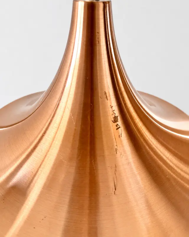 וינטג׳ ורטרו בדנמרק — מנורת תלייה 'Golden Pink' מאת Strini Belysning. Lighting, יד שניה מקופנהגן | דייניש | Field Notes & Finds
