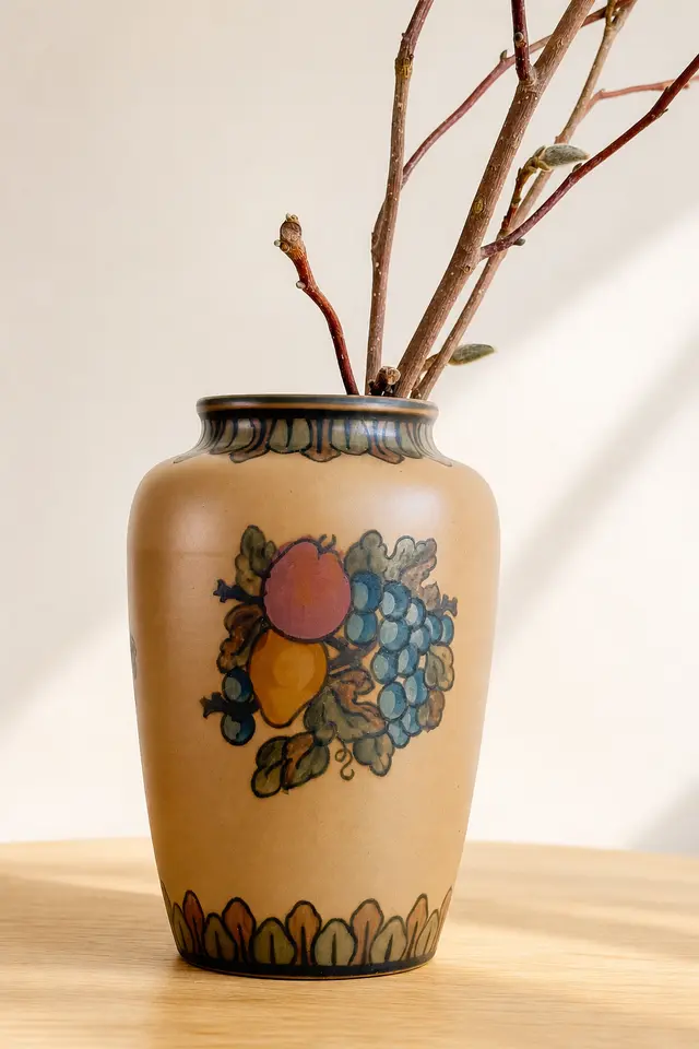 וינטג׳ ורטרו בדנמרק — אגרטל דני ל. היורט. Vase, יד שניה מקופנהגן | דייניש | Field Notes & Finds
