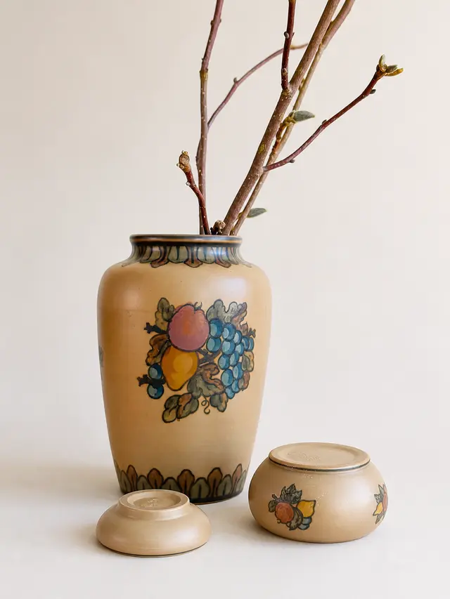 וינטג׳ ורטרו בדנמרק — אגרטל דני ל. היורט. Vase, יד שניה מקופנהגן | דייניש | Field Notes & Finds