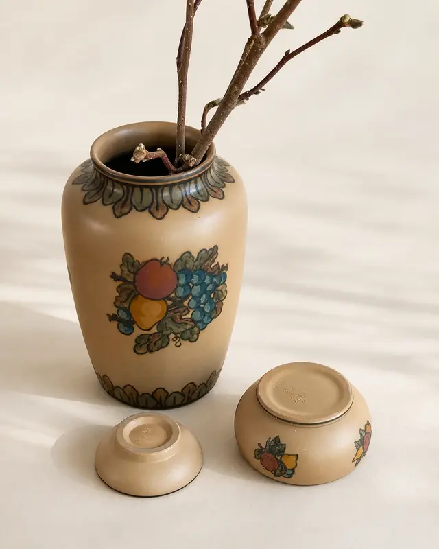 וינטג׳ ורטרו בדנמרק — אגרטל דני ל. היורט. Vase, יד שניה מקופנהגן | דייניש | Field Notes & Finds