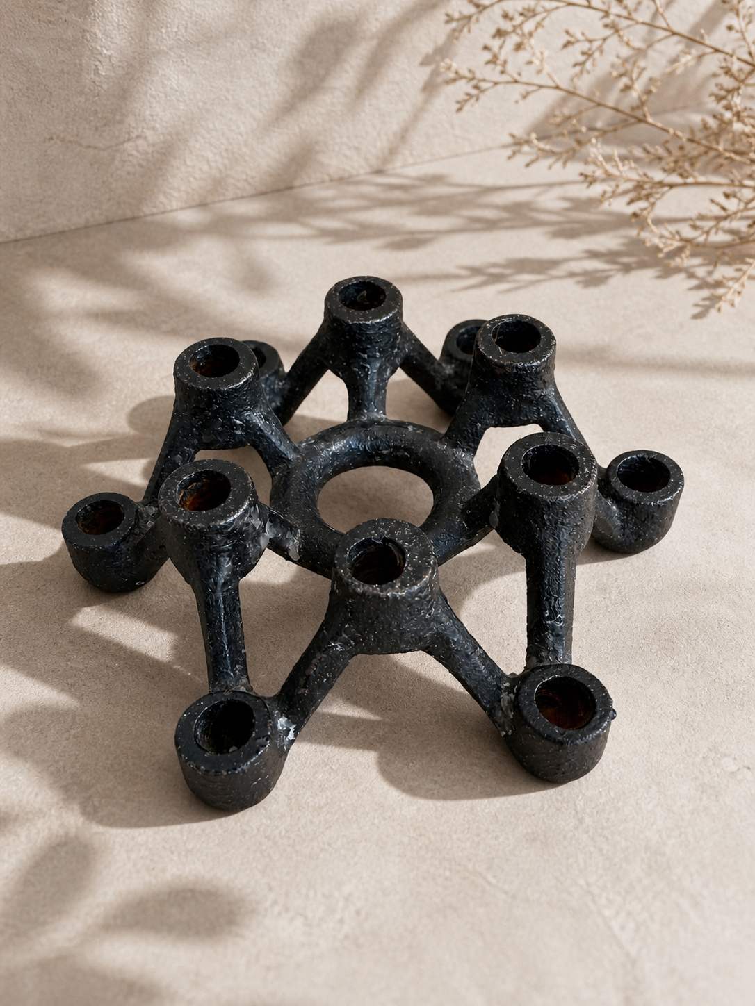וינטג׳ ורטרו בדנמרק — מחזיק נרות ספיידר דנסק. Candle Holder, יד שניה מקופנהגן | דייניש | Field Notes & Finds