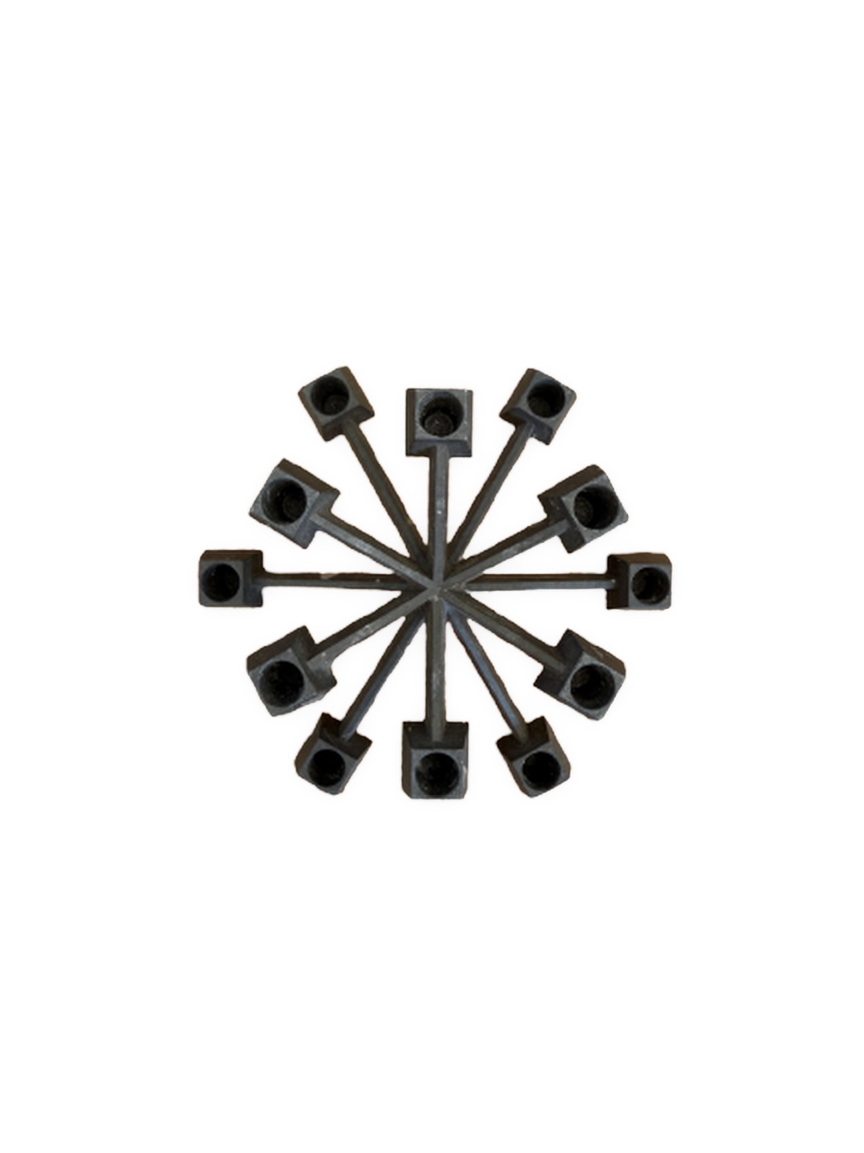 וינטג׳ ורטרו בדנמרק — פמוט ברזל דני. Candle Holder, יד שניה מקופנהגן | דייניש | Field Notes & Finds