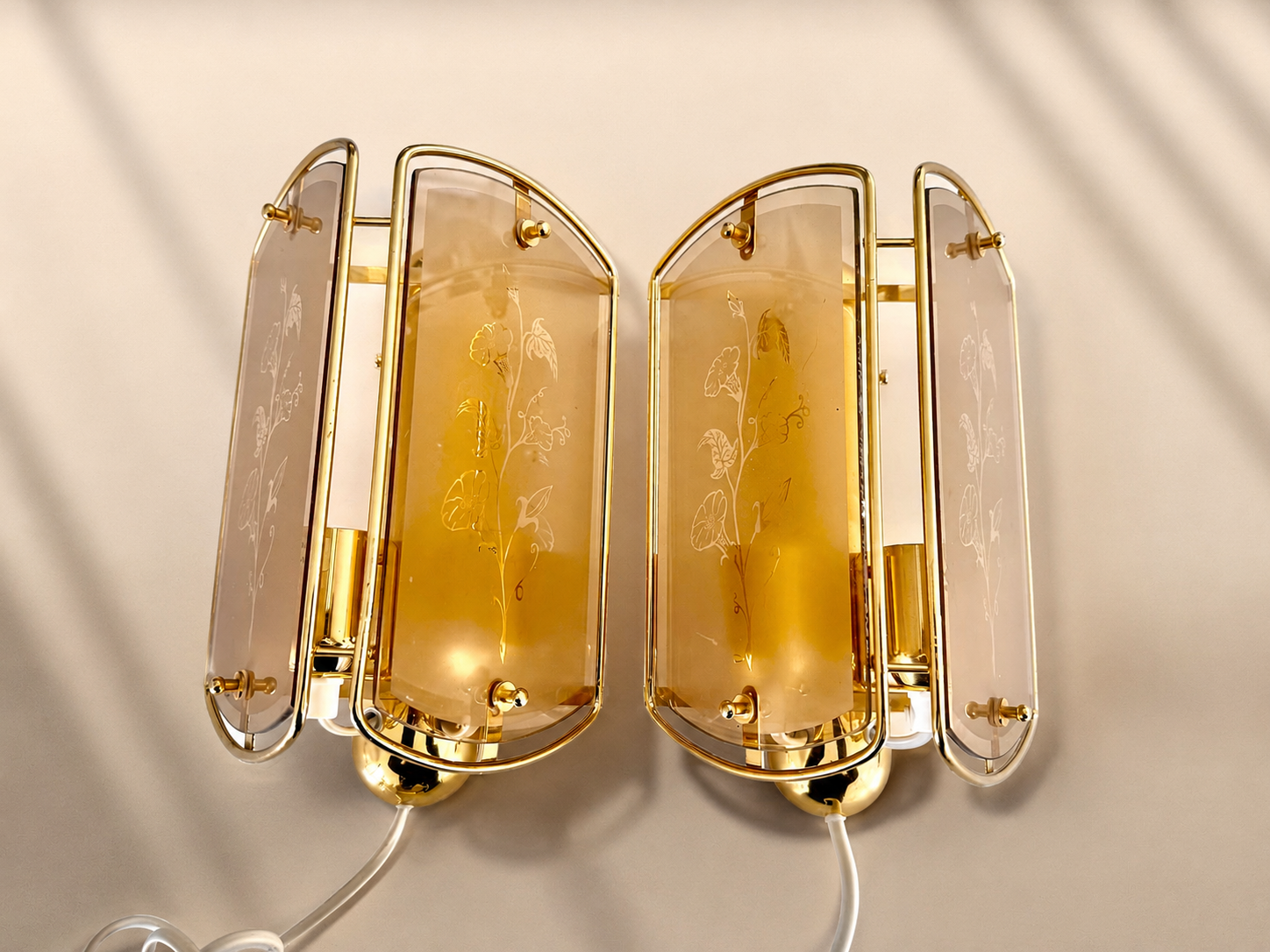 וינטג׳ ורטרו בדנמרק — זוג מנורות קיר. Lighting, יד שניה מקופנהגן | דייניש | Field Notes & Finds