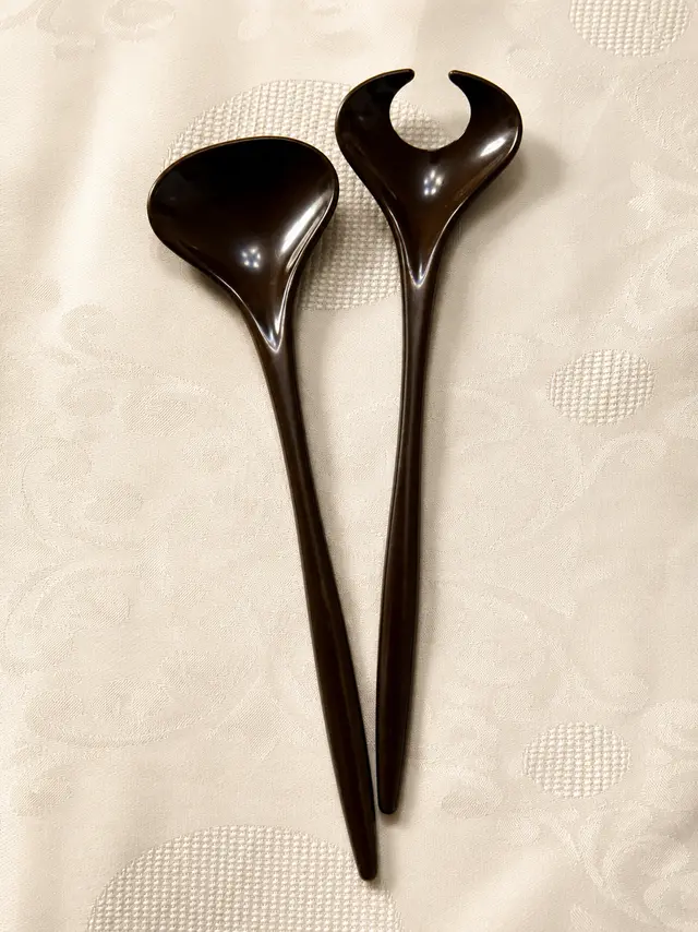 וינטג׳ ורטרו בדנמרק — כפות סלט דניות רטרו. Kitchenware, יד שניה מקופנהגן | דייניש | Field Notes & Finds