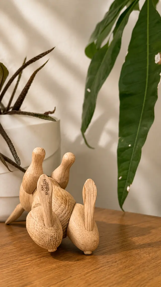 וינטג׳ ורטרו בדנמרק — ארנב עץ של קאי בויסן. Figurine, יד שניה מקופנהגן | דייניש | Field Notes & Finds